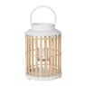 Lantaarn rotan - wit - ø20x30 cm 