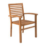 Tuinstoel Kreta - bruin - 57x58x90