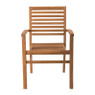 Tuinstoel Kreta - bruin - 57x58x90