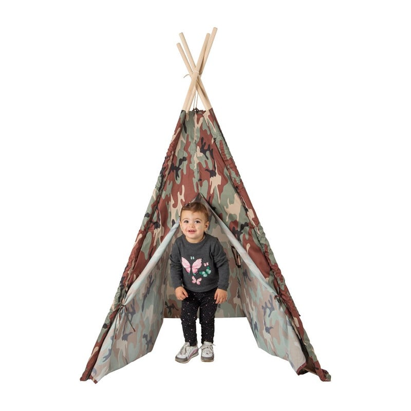 Tipi speeltent - army - 120x120x160 cm 