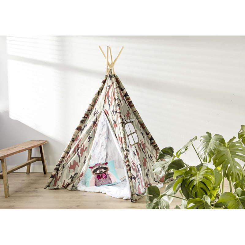 Tipi speeltent - army - 120x120x160 cm 