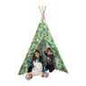 Tipi speeltent - jungle - 120x120x160 cm 