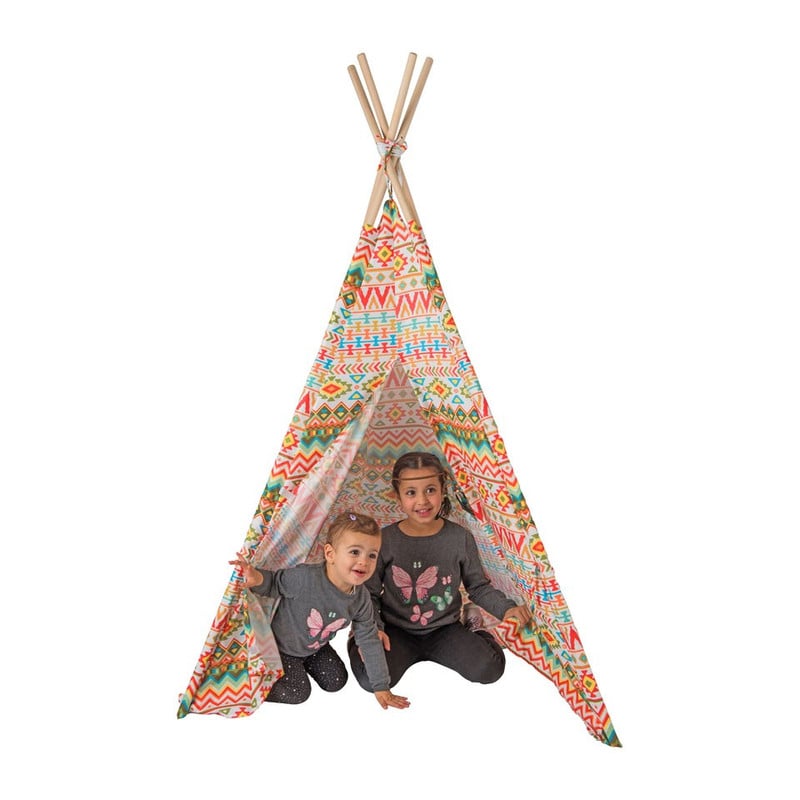 Tipi speeltent - Indian - 120x120x160 cm 