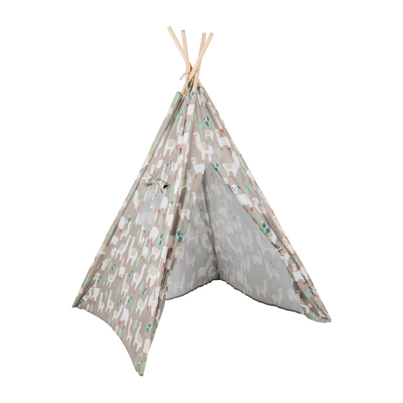 Tipi speeltent - lama - 120x120x160 cm