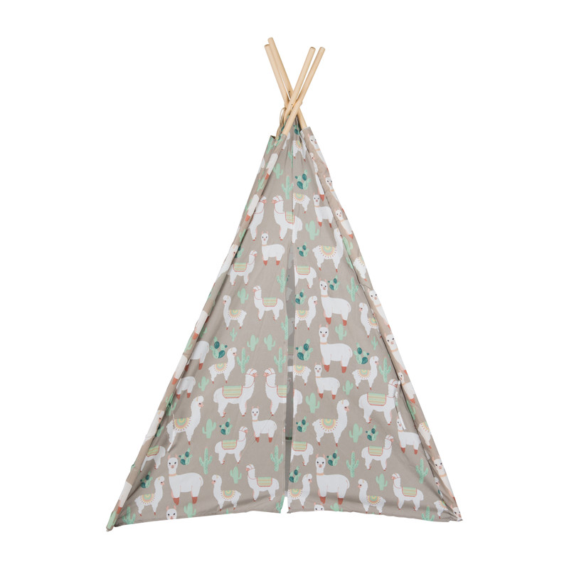 Tipi speeltent - lama - 120x120x160 cm