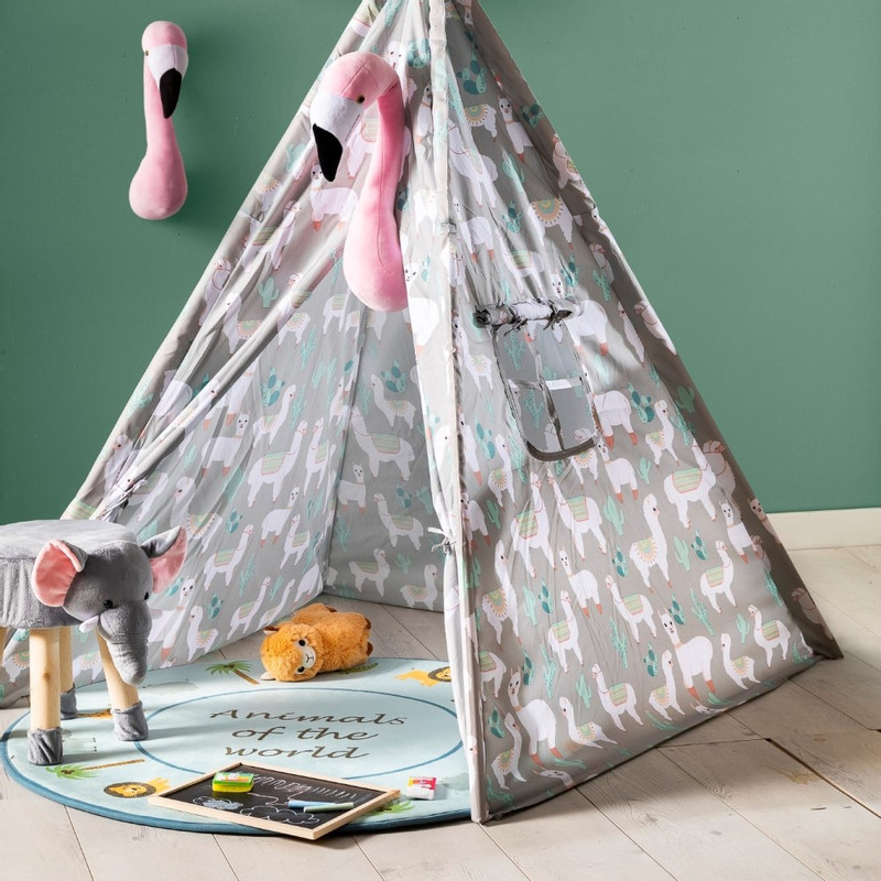 Tipi speeltent - lama - 120x120x160 cm