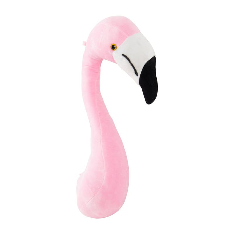 Dierenkop flamingo - 25x48x12 cm