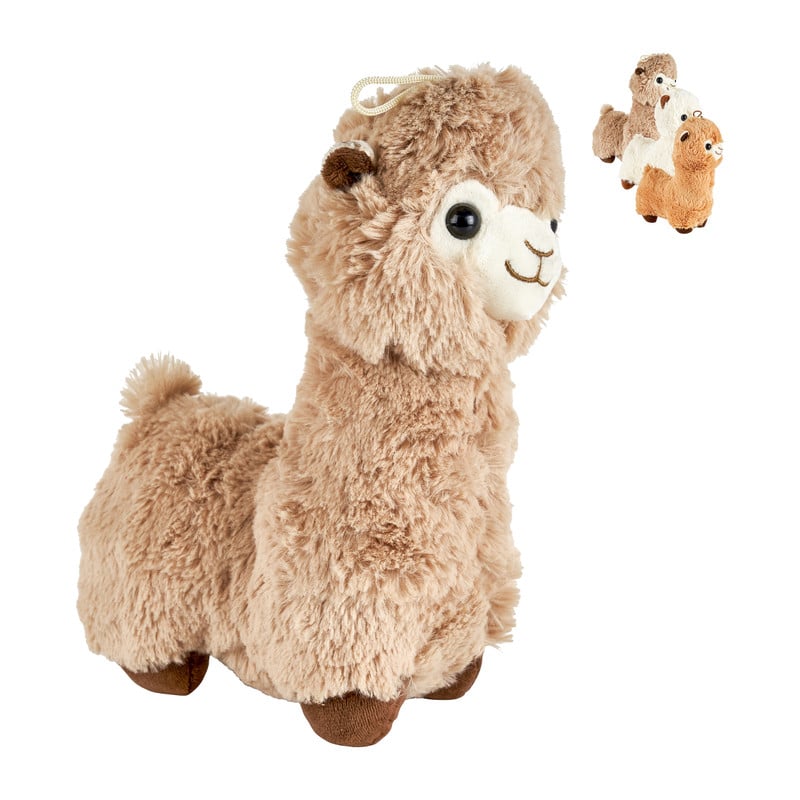 Knuffel lama - diverse varianten - 25 cm 