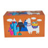 Opbergkist lama - oranje - 45x26x25 cm 