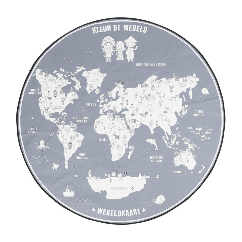 Kids kleurkleed - rond - 140 cm