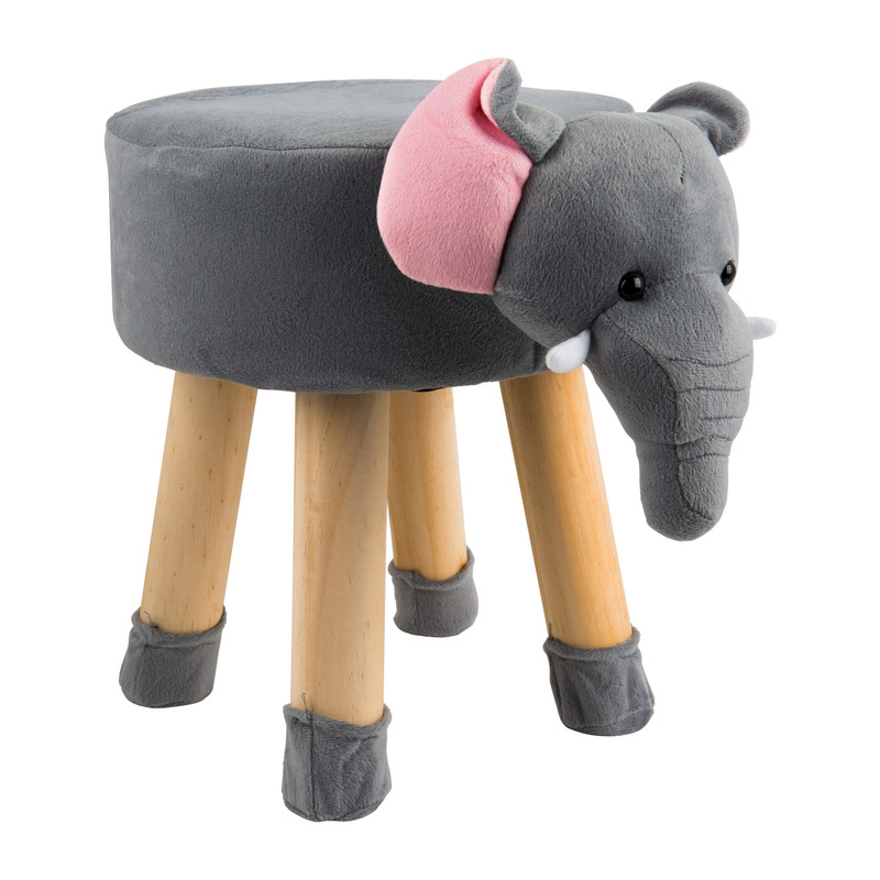 Dierenkrukje olifant - 28x34 cm - grijs