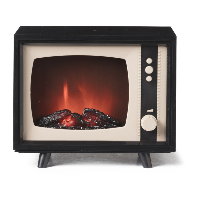 LED openhaard - televisie - 21.6x13x18 cm 