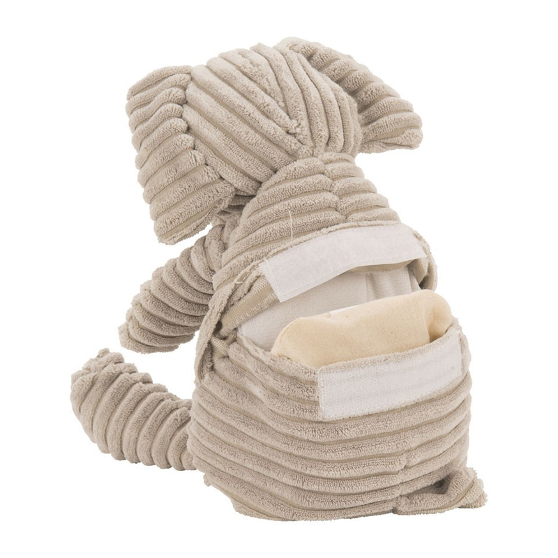 Warmteknuffel rib - olifant