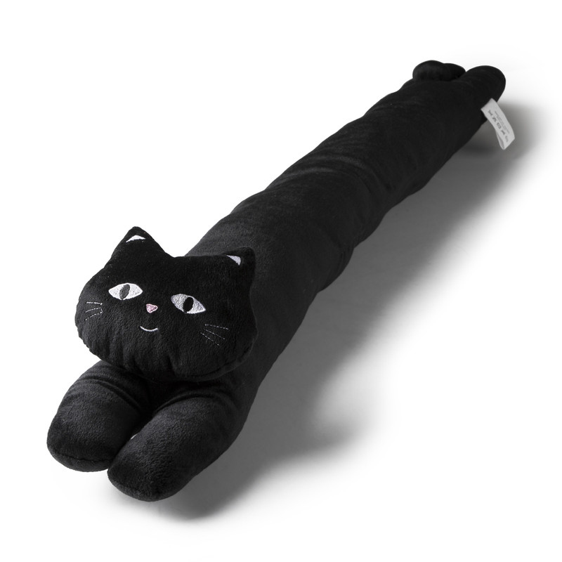 Tochtrol kat - zwart - 96 cm