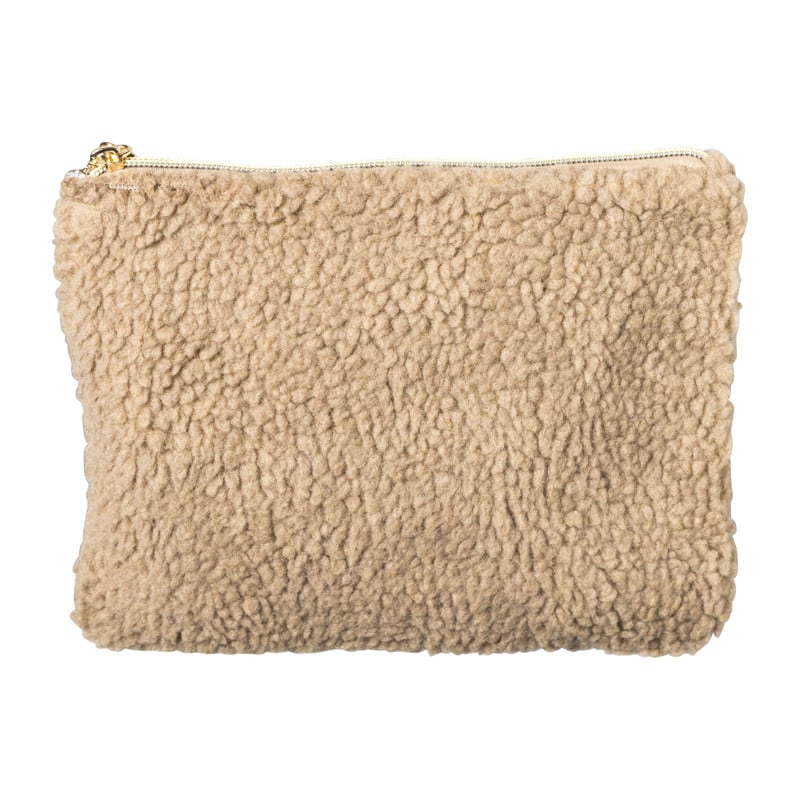 Opbertasje teddy camel - 22x17 cm