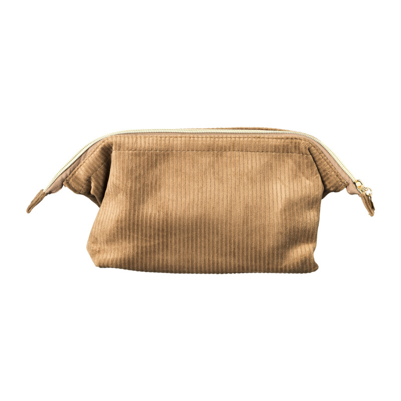 Opbertasje rib camel - 22x11x14 cm