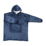 Oversized hoodie - blauw - one size