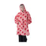 Oversized hoodie hartjes - one size - polyester