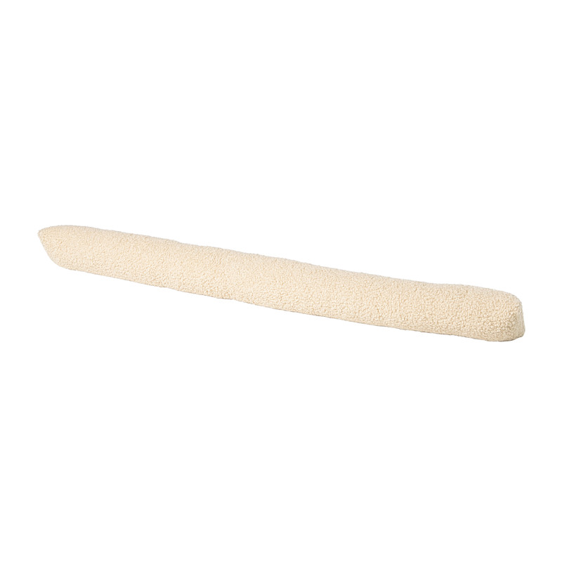 Tochtstopper teddy - beige - 90x9 cm 