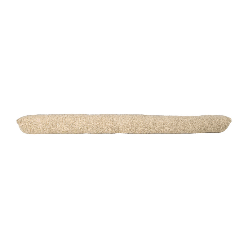Tochtstopper teddy - beige - 90x9 cm 