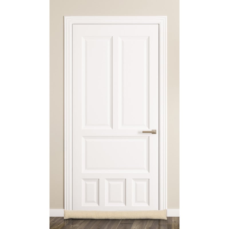 Tochtstopper teddy - beige - 90x9 cm 
