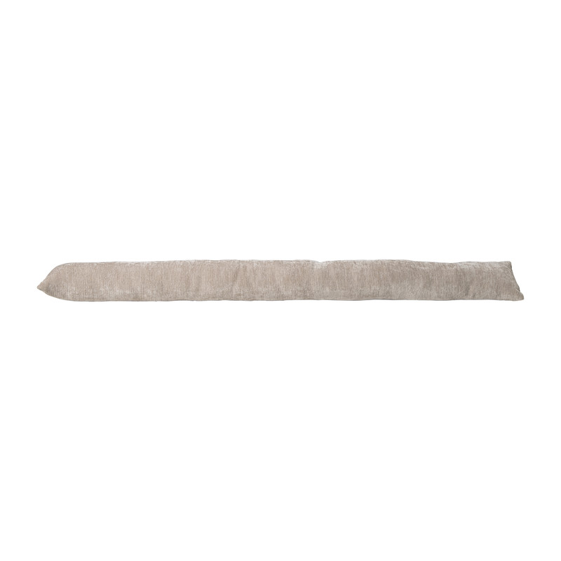Tochtstopper velours - beige - 90x9 cm 