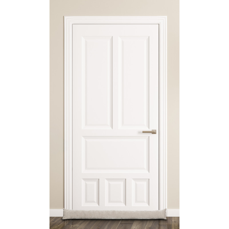 Tochtstopper velours - beige - 90x9 cm 