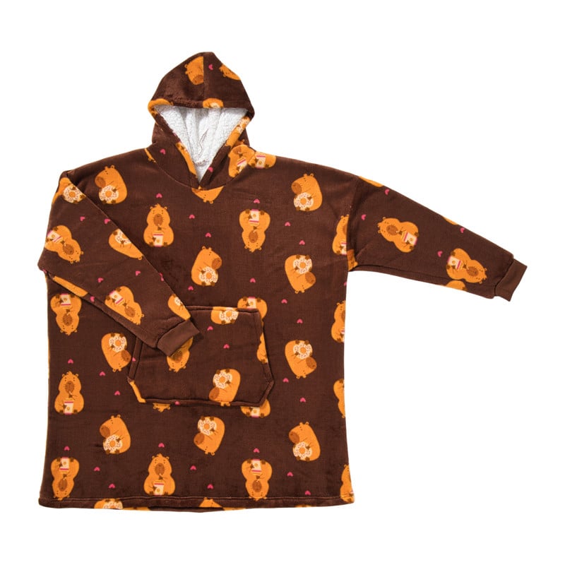 Oversized hoodie capibara - onze size