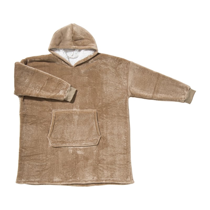 Oversized hoodie - beige - one size 