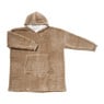 Oversized hoodie - beige - one size 