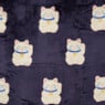 Oversized hoodie lucky cat - blauw - 76x90 cm