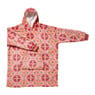 Oversized hoodie winterbloem r - roze - 76x90 cm