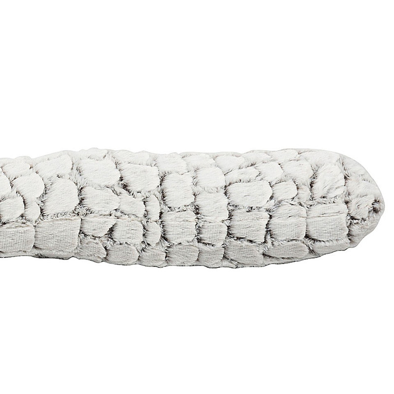 Tochtrol dierenvacht - wit/bruin - 96 cm