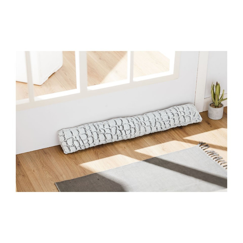 Tochtrol dierenvacht - wit/bruin - 96 cm