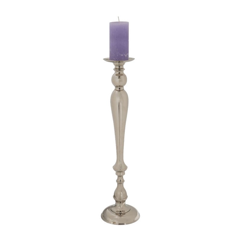 Kandelaar XL - zilver - 19x70 cm