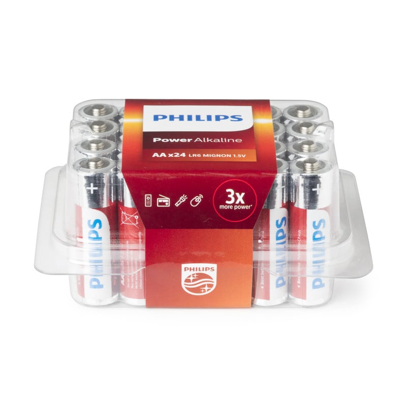 Philips batterijen AA - 24 stuks
