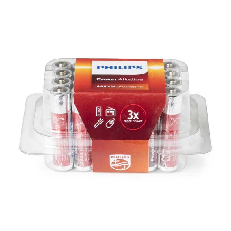 Philips batterijen AAA - 24 stuks