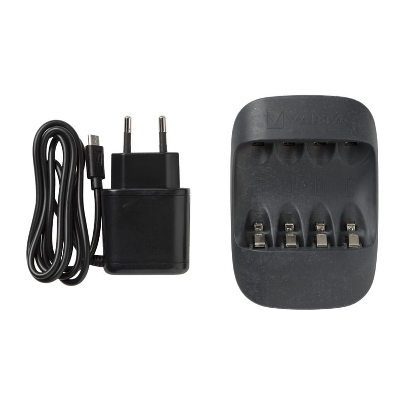 Varta batterij oplader - zwart - voor 4 batterijen