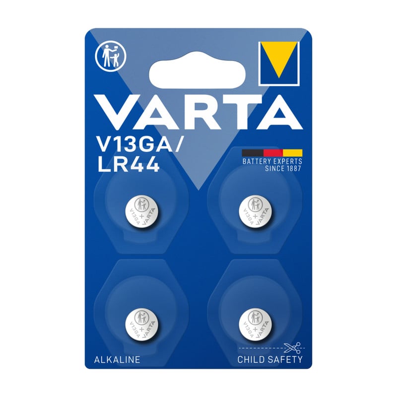 Varta knoopcel lr44 - zilverkleurig 