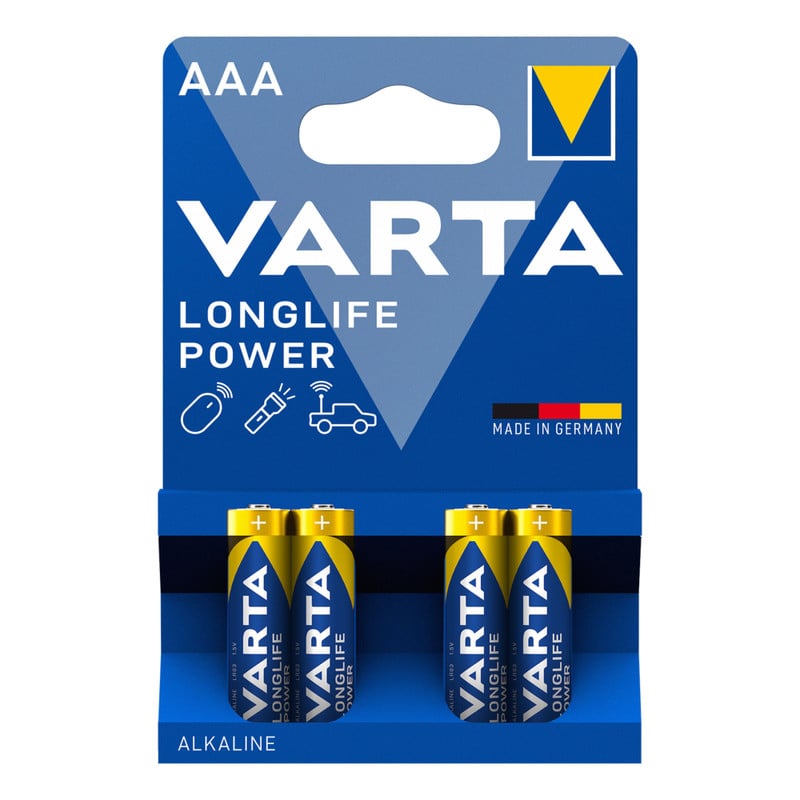 Varta longlife power AAA batterijen - set van 4