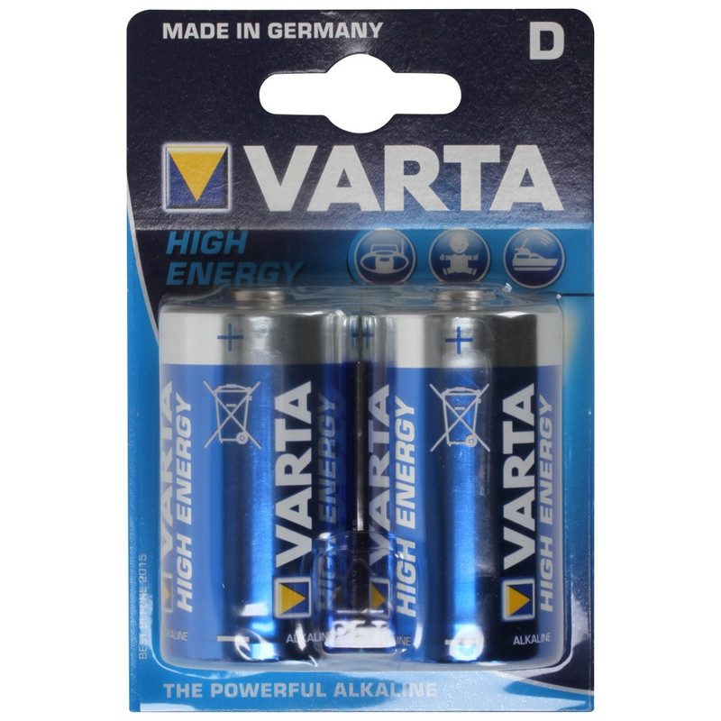 Varta High Energy D batterijen - set van 2