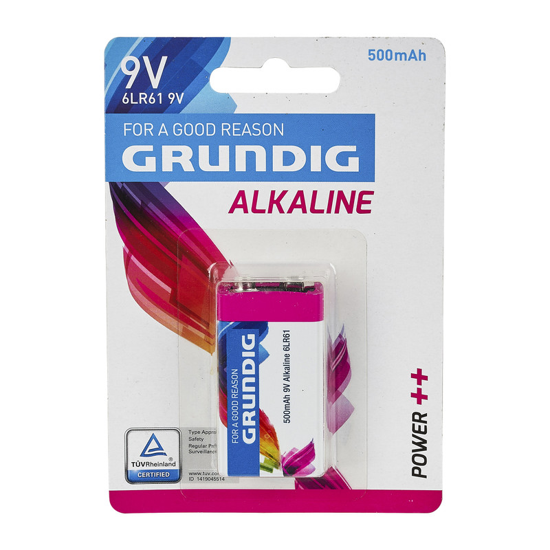 Grundig alkaline batterijen - 9V 