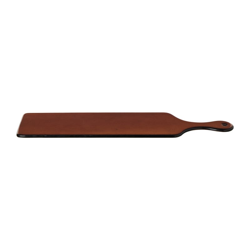 Serveerplank glas - bruin - 43x12 cm