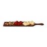 Serveerplank glas - bruin - 43x12 cm