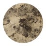 Borrelplank marmer rond - bruin - ø28x1.5 cm