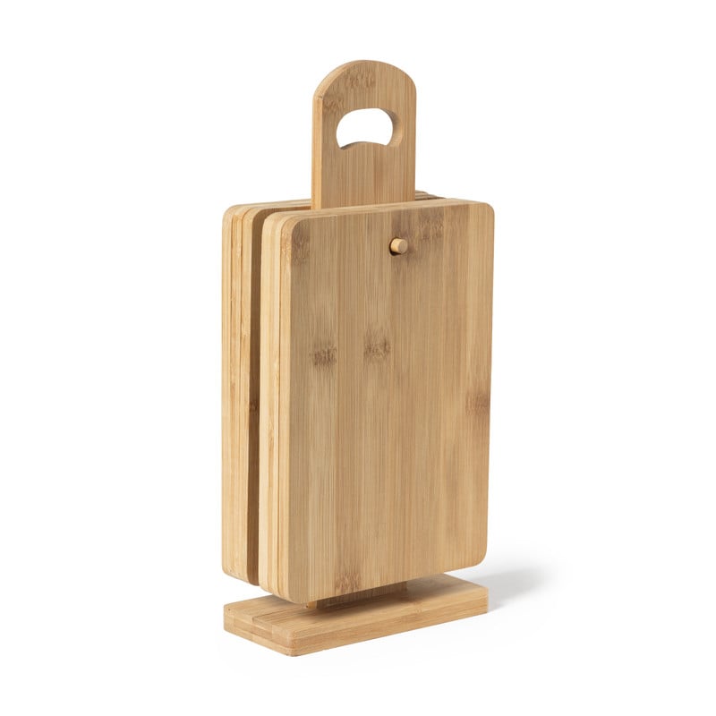 Ontbijtplankjes op standaard - 34x15x6.5 cm - 6 stuks 