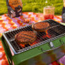 BBQ koffer inklapbaar - groen - 36.5x23 cm