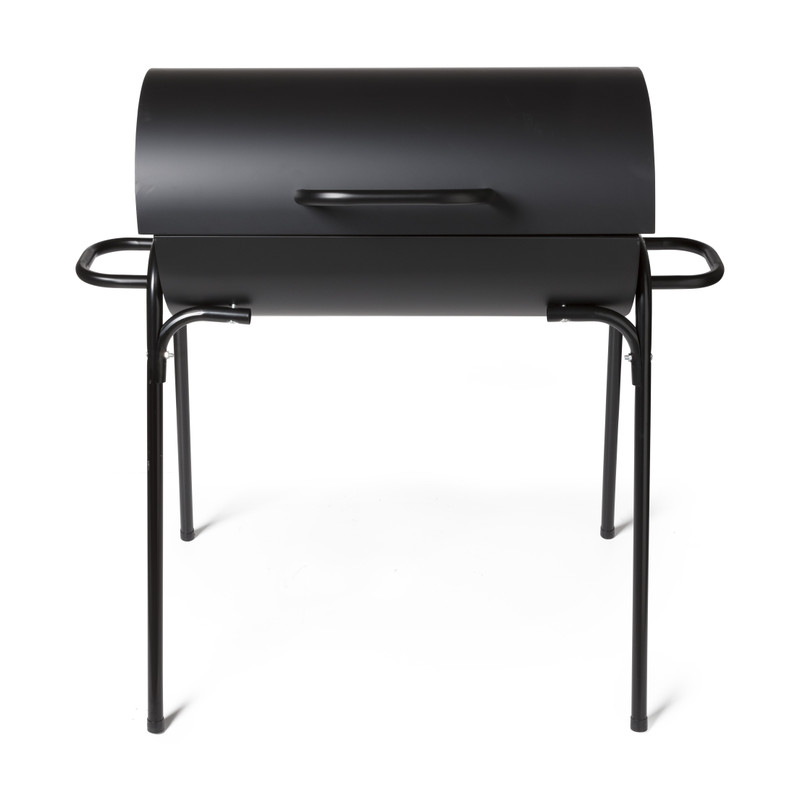 BBQ cilinder - zwart - 33x63x89 cm