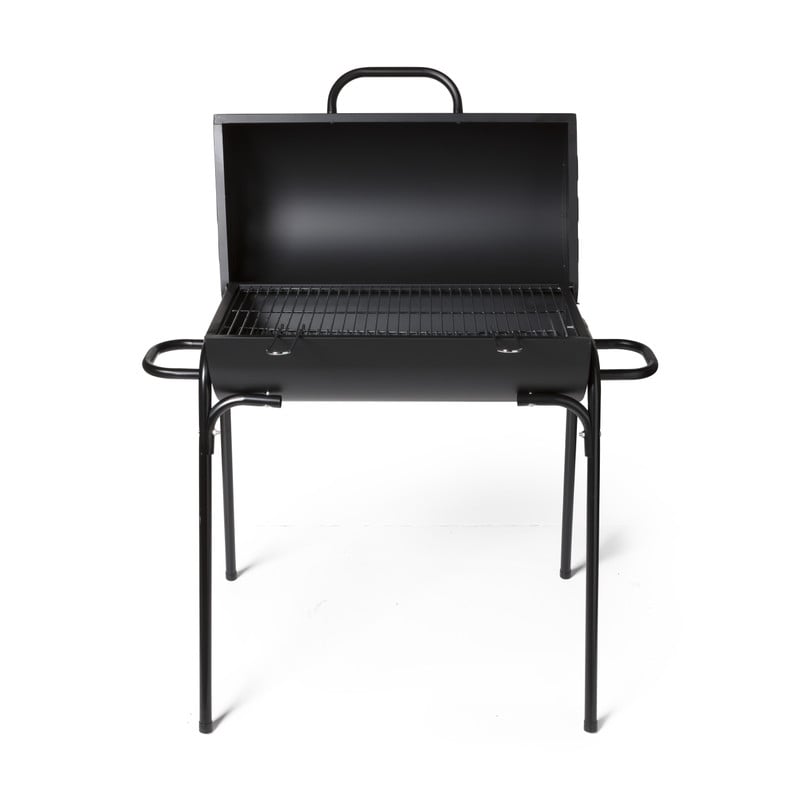 BBQ cilinder - zwart - 33x63x89 cm
