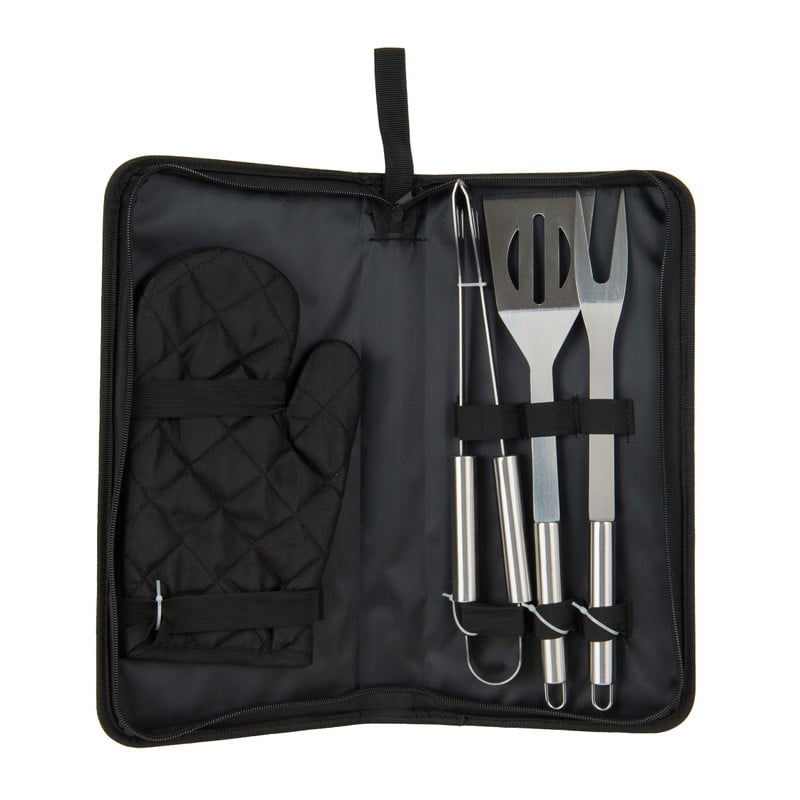 Grillset in etui - 4 delig